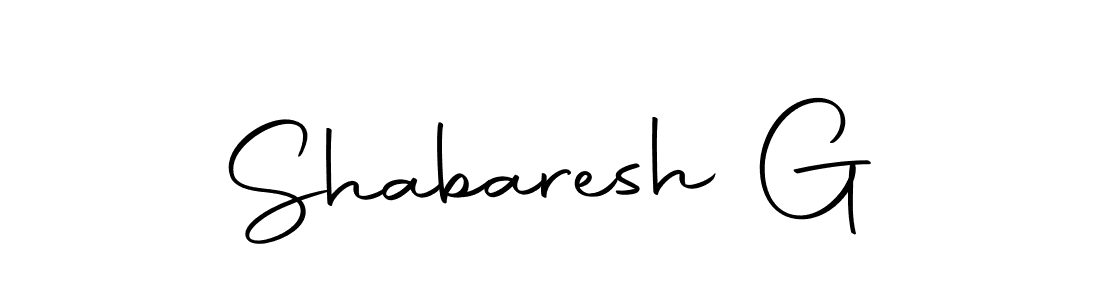 Create a beautiful signature design for name Shabaresh G. With this signature (Autography-DOLnW) fonts, you can make a handwritten signature for free. Shabaresh G signature style 10 images and pictures png