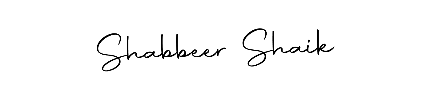 Also we have Shabbeer Shaik name is the best signature style. Create professional handwritten signature collection using Autography-DOLnW autograph style. Shabbeer Shaik signature style 10 images and pictures png