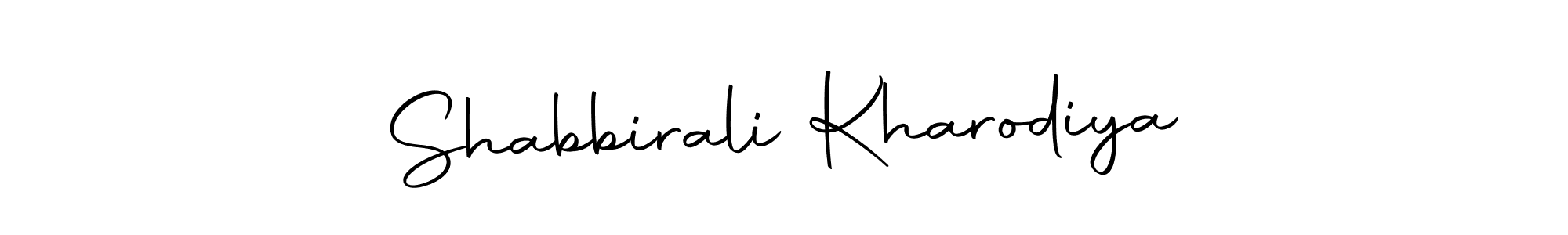 Make a beautiful signature design for name Shabbirali Kharodiya. Use this online signature maker to create a handwritten signature for free. Shabbirali Kharodiya signature style 10 images and pictures png