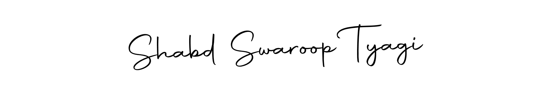 Make a beautiful signature design for name Shabd Swaroop Tyagi. With this signature (Autography-DOLnW) style, you can create a handwritten signature for free. Shabd Swaroop Tyagi signature style 10 images and pictures png