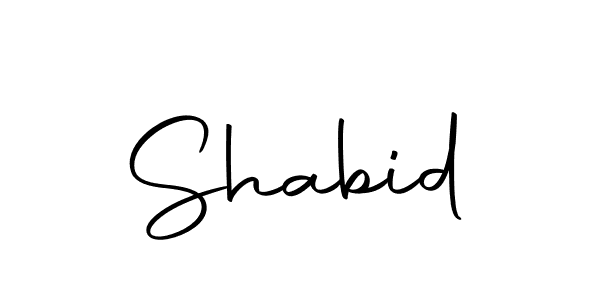 How to make Shabid name signature. Use Autography-DOLnW style for creating short signs online. This is the latest handwritten sign. Shabid signature style 10 images and pictures png