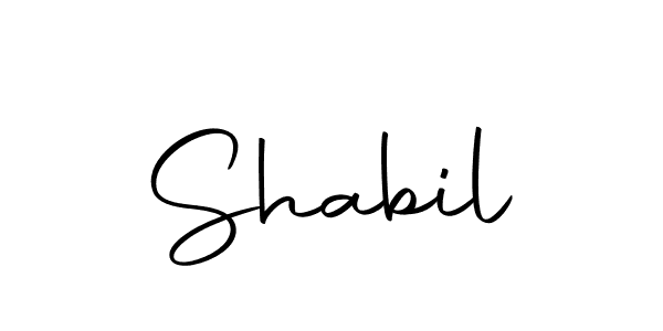 How to make Shabil signature? Autography-DOLnW is a professional autograph style. Create handwritten signature for Shabil name. Shabil signature style 10 images and pictures png