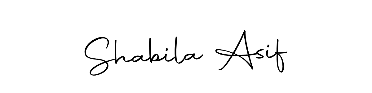 Design your own signature with our free online signature maker. With this signature software, you can create a handwritten (Autography-DOLnW) signature for name Shabila Asif. Shabila Asif signature style 10 images and pictures png