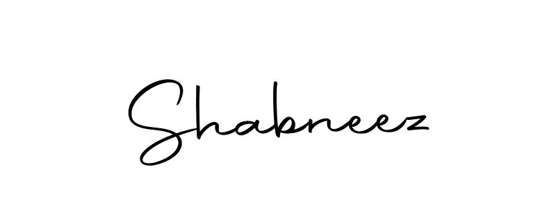 Shabneez stylish signature style. Best Handwritten Sign (Autography-DOLnW) for my name. Handwritten Signature Collection Ideas for my name Shabneez. Shabneez signature style 10 images and pictures png