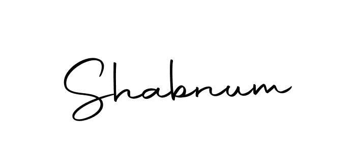 Design your own signature with our free online signature maker. With this signature software, you can create a handwritten (Autography-DOLnW) signature for name Shabnum. Shabnum signature style 10 images and pictures png