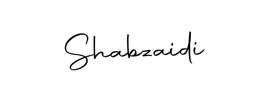 Use a signature maker to create a handwritten signature online. With this signature software, you can design (Autography-DOLnW) your own signature for name Shabzaidi. Shabzaidi signature style 10 images and pictures png