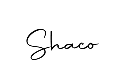 Use a signature maker to create a handwritten signature online. With this signature software, you can design (Autography-DOLnW) your own signature for name Shaco. Shaco signature style 10 images and pictures png