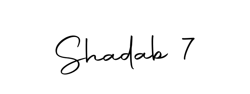 Create a beautiful signature design for name Shadab 7. With this signature (Autography-DOLnW) fonts, you can make a handwritten signature for free. Shadab 7 signature style 10 images and pictures png