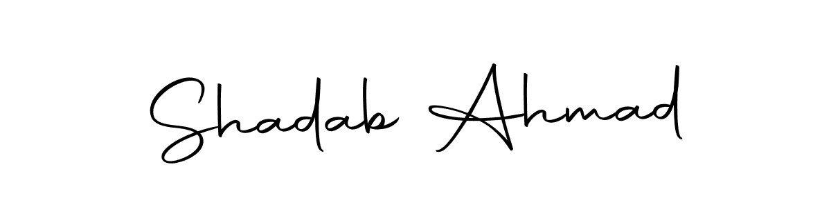 Also You can easily find your signature by using the search form. We will create Shadab Ahmad name handwritten signature images for you free of cost using Autography-DOLnW sign style. Shadab Ahmad signature style 10 images and pictures png