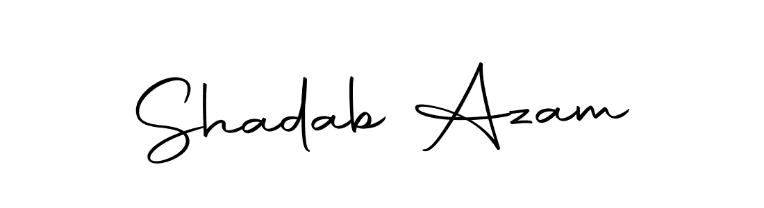The best way (Autography-DOLnW) to make a short signature is to pick only two or three words in your name. The name Shadab Azam include a total of six letters. For converting this name. Shadab Azam signature style 10 images and pictures png