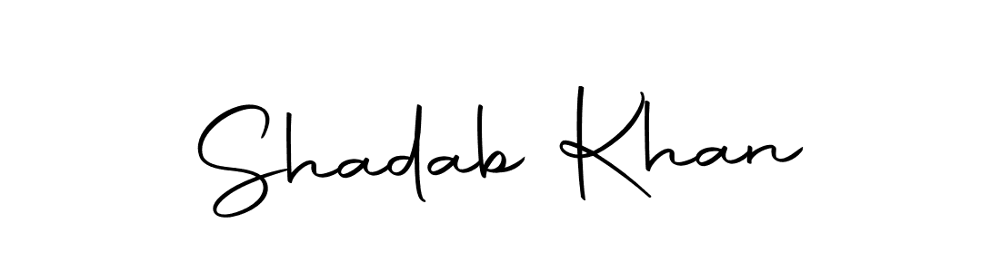 Shadab Khan stylish signature style. Best Handwritten Sign (Autography-DOLnW) for my name. Handwritten Signature Collection Ideas for my name Shadab Khan. Shadab Khan signature style 10 images and pictures png