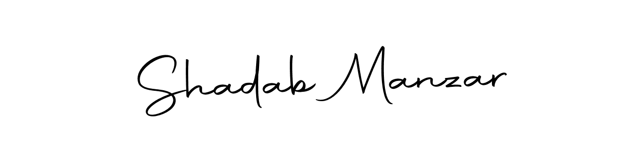 Create a beautiful signature design for name Shadab Manzar. With this signature (Autography-DOLnW) fonts, you can make a handwritten signature for free. Shadab Manzar signature style 10 images and pictures png