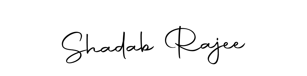 Similarly Autography-DOLnW is the best handwritten signature design. Signature creator online .You can use it as an online autograph creator for name Shadab Rajee. Shadab Rajee signature style 10 images and pictures png