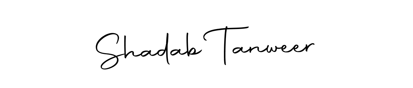 Also we have Shadab Tanweer name is the best signature style. Create professional handwritten signature collection using Autography-DOLnW autograph style. Shadab Tanweer signature style 10 images and pictures png