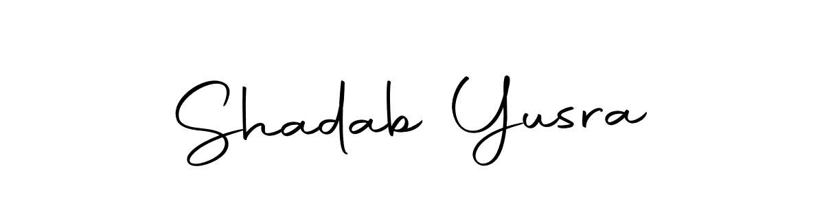 Make a beautiful signature design for name Shadab Yusra. With this signature (Autography-DOLnW) style, you can create a handwritten signature for free. Shadab Yusra signature style 10 images and pictures png