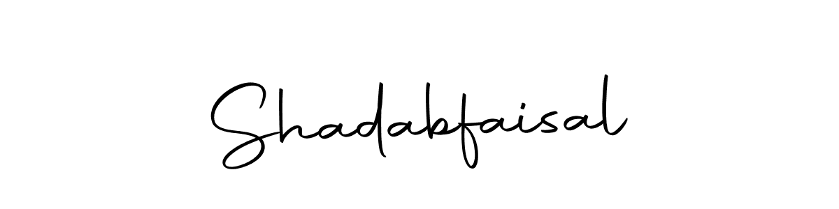 How to make Shadabfaisal signature? Autography-DOLnW is a professional autograph style. Create handwritten signature for Shadabfaisal name. Shadabfaisal signature style 10 images and pictures png