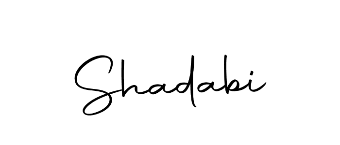 Make a beautiful signature design for name Shadabi. With this signature (Autography-DOLnW) style, you can create a handwritten signature for free. Shadabi signature style 10 images and pictures png