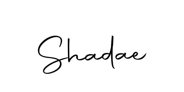 Create a beautiful signature design for name Shadae. With this signature (Autography-DOLnW) fonts, you can make a handwritten signature for free. Shadae signature style 10 images and pictures png