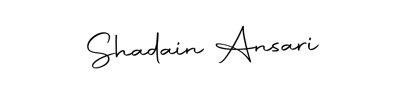 Create a beautiful signature design for name Shadain Ansari. With this signature (Autography-DOLnW) fonts, you can make a handwritten signature for free. Shadain Ansari signature style 10 images and pictures png
