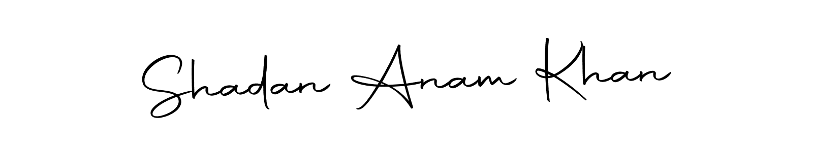 Use a signature maker to create a handwritten signature online. With this signature software, you can design (Autography-DOLnW) your own signature for name Shadan Anam Khan. Shadan Anam Khan signature style 10 images and pictures png