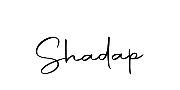 Use a signature maker to create a handwritten signature online. With this signature software, you can design (Autography-DOLnW) your own signature for name Shadap. Shadap signature style 10 images and pictures png