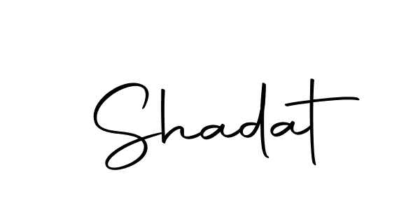 Design your own signature with our free online signature maker. With this signature software, you can create a handwritten (Autography-DOLnW) signature for name Shadat. Shadat signature style 10 images and pictures png