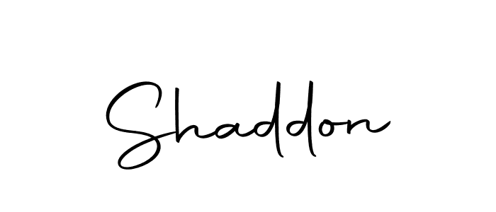 Create a beautiful signature design for name Shaddon. With this signature (Autography-DOLnW) fonts, you can make a handwritten signature for free. Shaddon signature style 10 images and pictures png