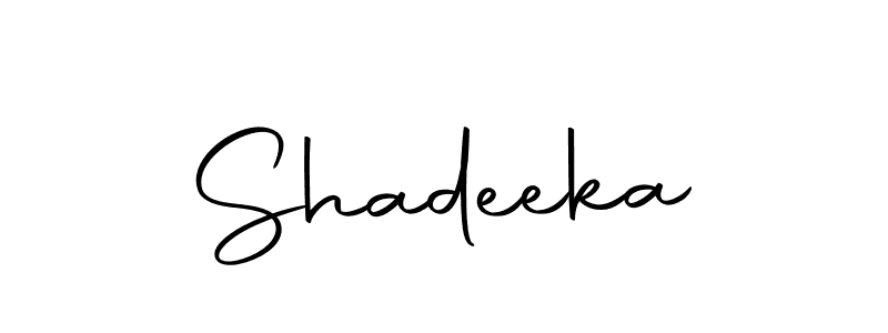 Make a beautiful signature design for name Shadeeka. Use this online signature maker to create a handwritten signature for free. Shadeeka signature style 10 images and pictures png