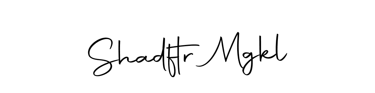 How to make Shadftr Mgkl name signature. Use Autography-DOLnW style for creating short signs online. This is the latest handwritten sign. Shadftr Mgkl signature style 10 images and pictures png