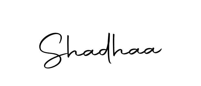 How to make Shadhaa signature? Autography-DOLnW is a professional autograph style. Create handwritten signature for Shadhaa name. Shadhaa signature style 10 images and pictures png
