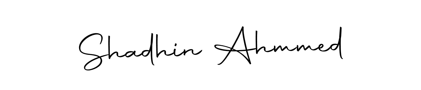 Create a beautiful signature design for name Shadhin Ahmmed. With this signature (Autography-DOLnW) fonts, you can make a handwritten signature for free. Shadhin Ahmmed signature style 10 images and pictures png