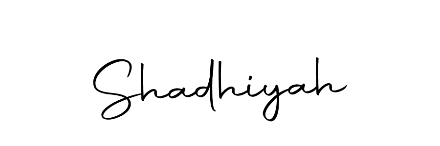 How to make Shadhiyah name signature. Use Autography-DOLnW style for creating short signs online. This is the latest handwritten sign. Shadhiyah signature style 10 images and pictures png