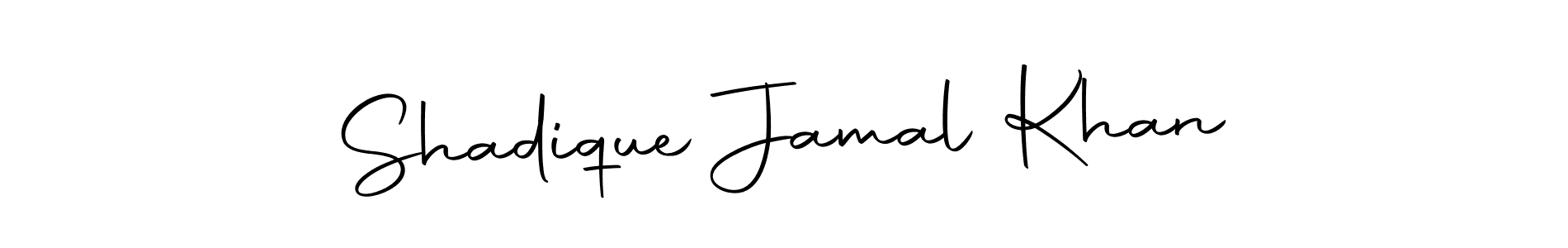 Make a short Shadique Jamal Khan signature style. Manage your documents anywhere anytime using Autography-DOLnW. Create and add eSignatures, submit forms, share and send files easily. Shadique Jamal Khan signature style 10 images and pictures png