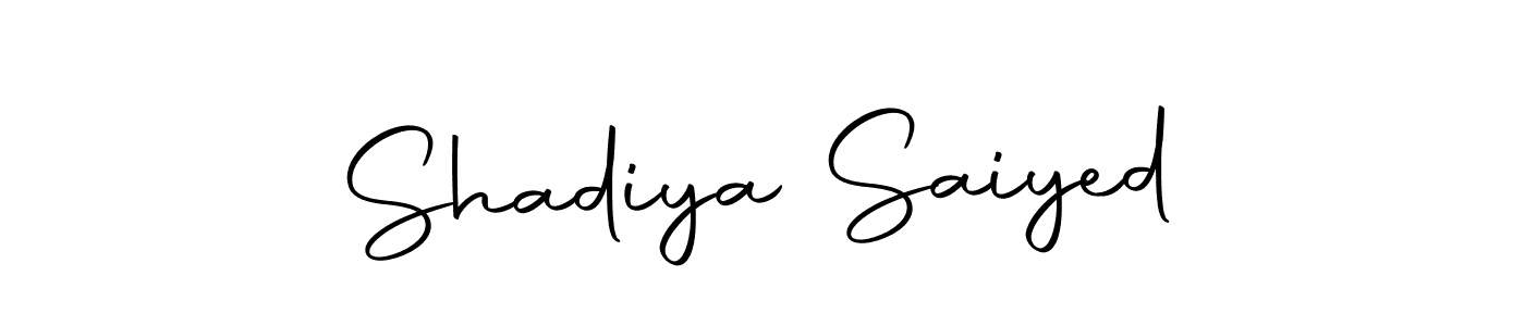 Design your own signature with our free online signature maker. With this signature software, you can create a handwritten (Autography-DOLnW) signature for name Shadiya Saiyed. Shadiya Saiyed signature style 10 images and pictures png