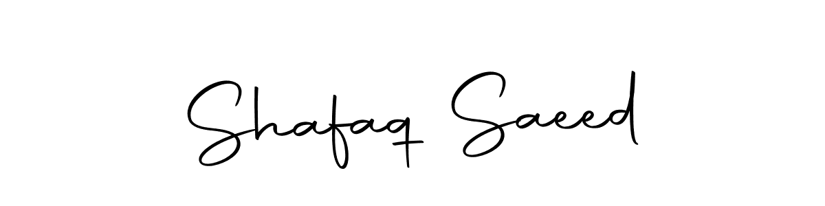 Create a beautiful signature design for name Shafaq Saeed. With this signature (Autography-DOLnW) fonts, you can make a handwritten signature for free. Shafaq Saeed signature style 10 images and pictures png