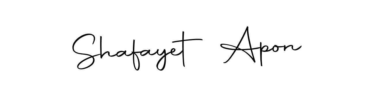 Create a beautiful signature design for name Shafayet Apon. With this signature (Autography-DOLnW) fonts, you can make a handwritten signature for free. Shafayet Apon signature style 10 images and pictures png
