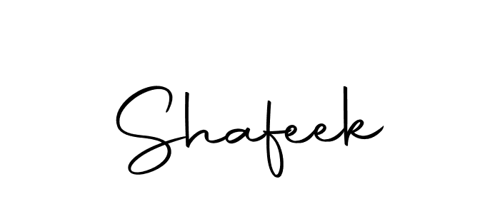 Create a beautiful signature design for name Shafeek. With this signature (Autography-DOLnW) fonts, you can make a handwritten signature for free. Shafeek signature style 10 images and pictures png