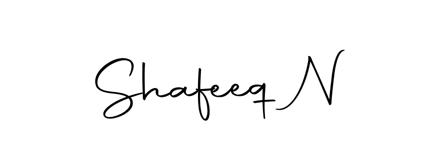 How to make Shafeeq N signature? Autography-DOLnW is a professional autograph style. Create handwritten signature for Shafeeq N name. Shafeeq N signature style 10 images and pictures png