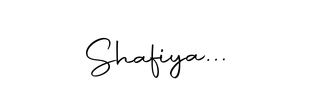 Design your own signature with our free online signature maker. With this signature software, you can create a handwritten (Autography-DOLnW) signature for name Shafiya.... Shafiya... signature style 10 images and pictures png