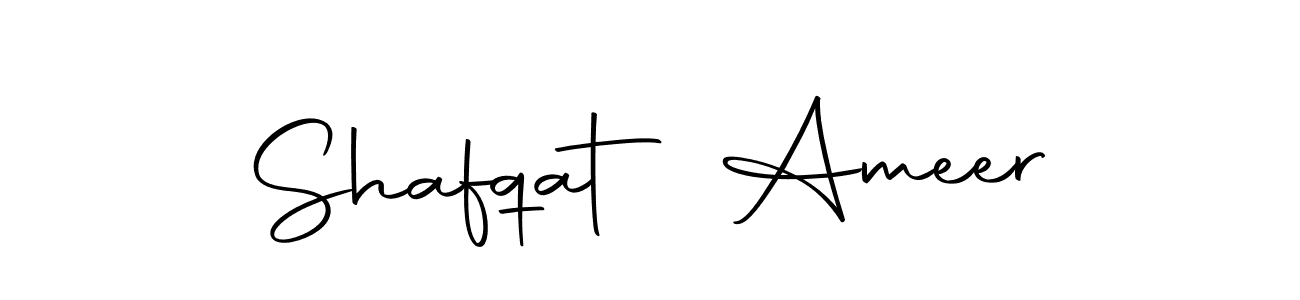 Shafqat Ameer stylish signature style. Best Handwritten Sign (Autography-DOLnW) for my name. Handwritten Signature Collection Ideas for my name Shafqat Ameer. Shafqat Ameer signature style 10 images and pictures png
