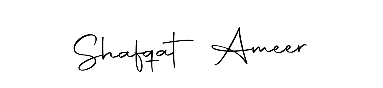 Shafqat Ameer stylish signature style. Best Handwritten Sign (Autography-DOLnW) for my name. Handwritten Signature Collection Ideas for my name Shafqat Ameer. Shafqat Ameer signature style 10 images and pictures png