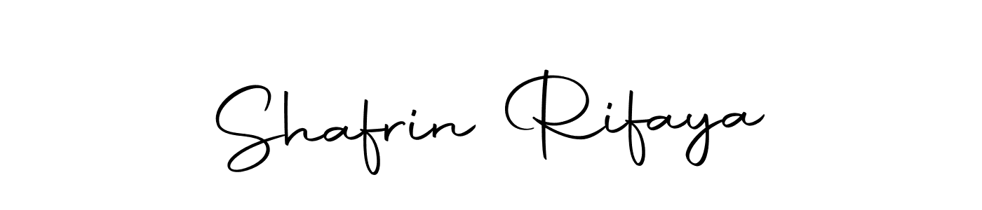 Create a beautiful signature design for name Shafrin Rifaya. With this signature (Autography-DOLnW) fonts, you can make a handwritten signature for free. Shafrin Rifaya signature style 10 images and pictures png