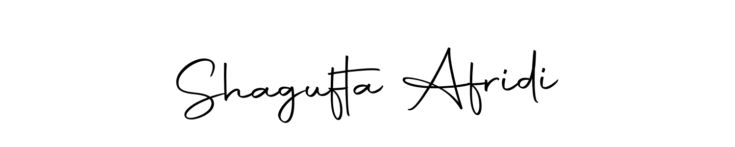Make a beautiful signature design for name Shagufta Afridi. Use this online signature maker to create a handwritten signature for free. Shagufta Afridi signature style 10 images and pictures png