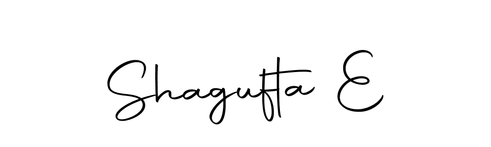Use a signature maker to create a handwritten signature online. With this signature software, you can design (Autography-DOLnW) your own signature for name Shagufta E. Shagufta E signature style 10 images and pictures png
