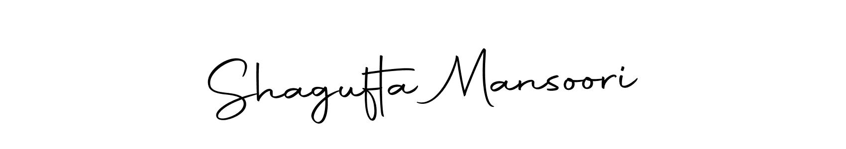 Autography-DOLnW is a professional signature style that is perfect for those who want to add a touch of class to their signature. It is also a great choice for those who want to make their signature more unique. Get Shagufta Mansoori name to fancy signature for free. Shagufta Mansoori signature style 10 images and pictures png