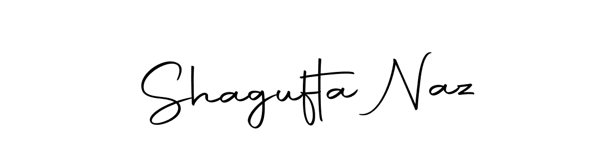 How to make Shagufta Naz name signature. Use Autography-DOLnW style for creating short signs online. This is the latest handwritten sign. Shagufta Naz signature style 10 images and pictures png