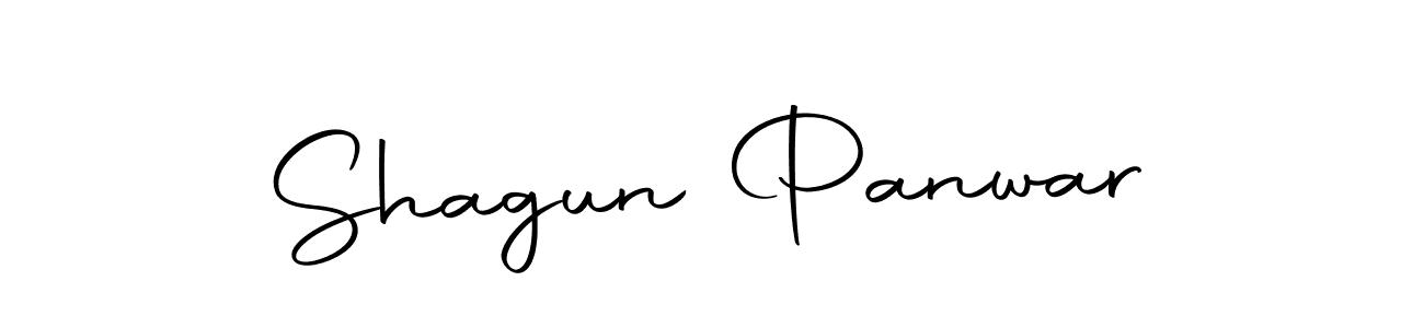 How to make Shagun Panwar name signature. Use Autography-DOLnW style for creating short signs online. This is the latest handwritten sign. Shagun Panwar signature style 10 images and pictures png