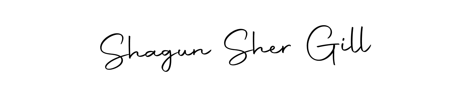 Autography-DOLnW is a professional signature style that is perfect for those who want to add a touch of class to their signature. It is also a great choice for those who want to make their signature more unique. Get Shagun Sher Gill name to fancy signature for free. Shagun Sher Gill signature style 10 images and pictures png