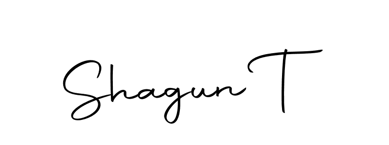 How to make Shagun T signature? Autography-DOLnW is a professional autograph style. Create handwritten signature for Shagun T name. Shagun T signature style 10 images and pictures png