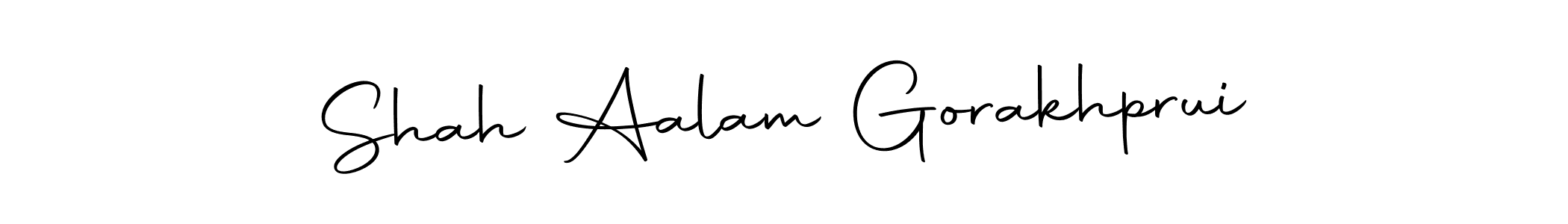 The best way (Autography-DOLnW) to make a short signature is to pick only two or three words in your name. The name Shah Aalam Gorakhprui include a total of six letters. For converting this name. Shah Aalam Gorakhprui signature style 10 images and pictures png